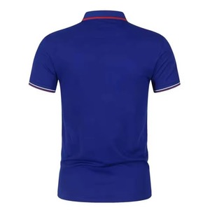 Service OEM Chemises pour hommes Logo personnalisé Tricoté 100% Coton Manches courtes Col montant Grande taille Séchage rapide Personnalisable - Product Image 4