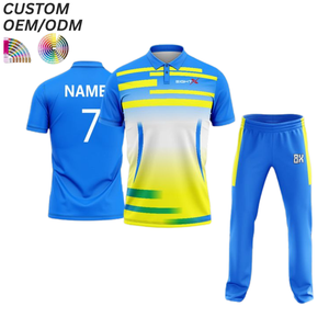 Camiseta de Cricket Personalizada para Equipo, Uniforme Transpirable 100% Poliéster de Secado Rápido, Soporte OEM ODM para Fabricación al por Mayor - Product Image 1