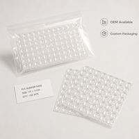 Tampons de protection transparents en PVC demi-ronds pour tiroirs, autocollants, anti-rayures, 8x2.2mm