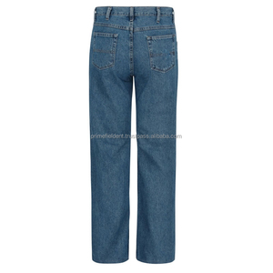 Jeans de Mezclilla para Hombre, Corte Recto, Ajuste Regular, Transpirables, Ligeros, Lavado a la Piedra, Color Azul Sólido, Estilo Casual, Cintura Media, Tela de Algodón - Product Image 5