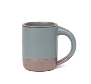 แก้วกาแฟเซรามิคพรีเมียม ผิวด้านสองสี ลายจุด ด้ามจับแข็งแรง สำหรับใช้ในบ้านและออฟฟิศ - Product Image 1