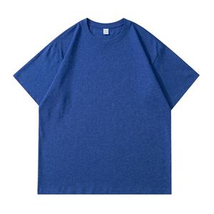 T-shirts Homme 100% Coton Uni Coupe Classique Manches Courtes Tendance Respirant Décontracté Été Anti-boulochage Forte Demande Vente en Gros - Product Image 2