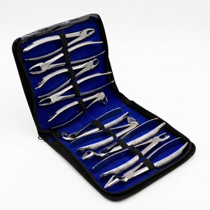 Extraction Forceps <b>Kit</b> Pedo 7Pc Set General Surgery Manual German Stainless Steel Class II CE Certified OPTITECH Instruments - Product Image 5