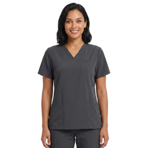 Custom Logo Medical Scrubs <b>Top</b> Pants Set Personalized Embroidery Screen Printing Unisex Clinical Uniform Workwear - Product Image 1