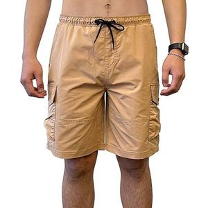 Pantalones Cortos Cargo de Algodón Negro para Hombre, Transpirables, de Lona, con Múltiples Bolsillos, Cintura Elástica, para Gimnasio y Fitness, OEM - Product Image 4