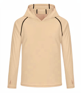 เสื้อฮู้ดกันแดด UV แบบสั่งทำ OEM แขนยาว แห้งเร็ว สำหรับตกปลา เดินป่า ป้องกันผื่นแดง ยืดหยุ่นสูง เสื้อผ้ากีฬากลางแจ้ง - Product Image 1