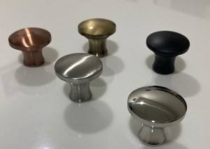 Perilla de Metal redonda plana directa de fábrica, 30mm de diámetro, aluminio, latón, oro, tirador de cajón, muebles de oficina para el hogar, OEM, ODM - Product Image 3