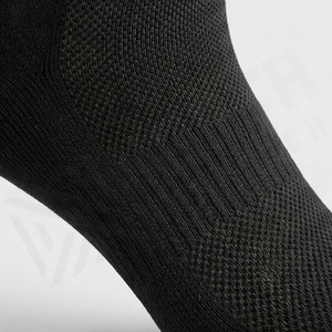 <b>Black</b> Crew <b>Socks</b> Solid Color Knitted Breathable Daily Wear Casual Adult <b>Socks</b> - Product Image 5