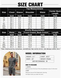 T-shirt et short d'été pour homme, respirant, uni, décontracté, en tissu tricoté imprimé numériquement, 100% polyester, léger, 220g, pour la gym et la course à pied - Product Image 6