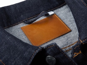Veste en jean pour homme personnalisée avec logo, coupe ajustée, matériaux bruts de haute qualité, coupe longue, service OEM - Product Image 3