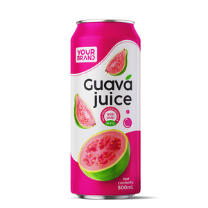 Jus de Goyave 500ml NFC avec Pulpe Boisson Naturelle aux Fruits en Canette Aluminium Purée Rafraîchissante 100% Pureté Nam Viet F&B JSC 12 Brix - Product Image 1