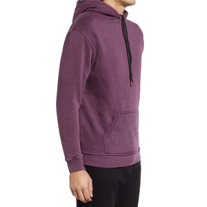 Sweat à capuche pour homme en polyester tissé uni, style urbain décontracté, épais, chaud, printemps, écologique, séchage rapide, respirant, coupe ample - Product Image 4