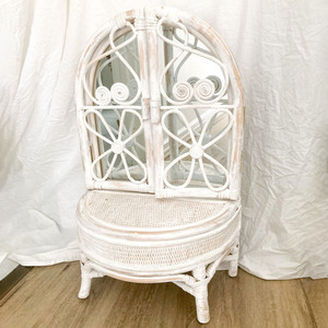 <b>Dressing</b> <b>table</b> <b>for</b> kids bedroom natural weave rattan vanity set with mirror & <b>storage</b> drawer - Product Image 6