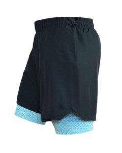 Shorts de course 2-en-1 personnalisés pour hommes, double couche, avec doublure de compression intégrée, séchage rapide, extensibles, écologiques et respirants - Product Image 3