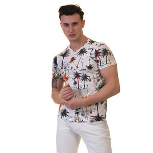 Derniers modèles de t-shirts Aloha à imprimé plage d'été hawaïen pour hommes - Product Image 2