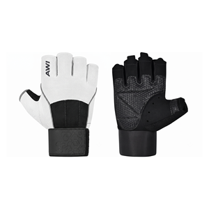 Guantes Deportivos Unisex AWI de Medio Dedo, Transpirables, Antideslizantes, con Soporte para Muñeca y Cierre de Velcro, para Levantamiento de Pesas y Entrenamiento en Gimnasio - Product Image 3