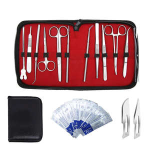 Kit de dissection chirurgical en acier de haute qualité, 18 pièces, pour étudiants, formation en sutures, instruments manuels, source d'alimentation par SurgiRight - Product Image 1