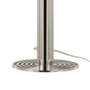 Lampada da tavolo contemporanea in metallo Grandview Gallery by Master da 29 pollici, base in nichel lucido con paralume in lino bianco, set da 2 - Product Image 4