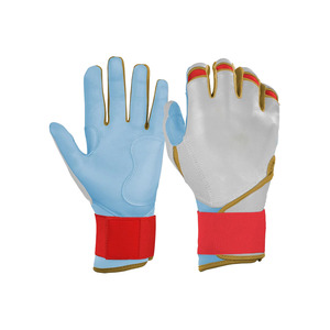 Gants de frappeur de baseball personnalisés pour hommes, en cuir, antidérapants, pour droitier, adultes, doux, confortables, gants de sport professionnels - Product Image 1