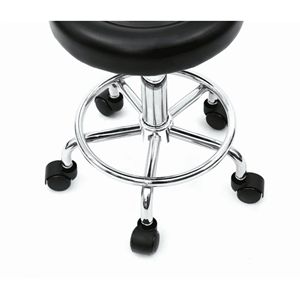 Silla de Belleza Giratoria Ajustable Negra con Respaldo Ergonómico, Muebles de Salón - Product Image 5