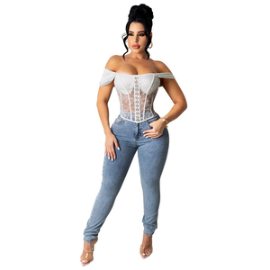 Pantalones de Verano para Mujer 2026, Jeans Ajustados de Estilo Urbano, Pantalones con Cordones y Aberturas, Jeans de Mezclilla para Mujer - Product Image 2