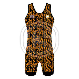 Combinaisons de lutte personnalisées, impression par sublimation, coupe légère et compressive, tissu extensible durable, séchage rapide, respirant, sans bretelles - Product Image 2