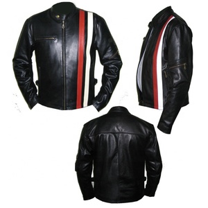 Chaqueta Bomber de Piel de Oveja de Alta Calidad para Hombre, con Cuello Alto, Impermeable, Transpirable, Resistente al Viento y Ecológica, Estilo Urbano - Product Image 4