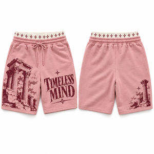 Shorts con Estampado Ondulado, Diseño Inspirado en el Océano, Cordón Ajustable, Bolsillos Laterales, Ropa Casual, Estilo Urbano, Prenda para Uso Diario - Product Image 5