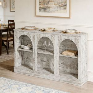 Large <b>Storage</b> Space <b>Console</b> Desk Entrance <b>Table</b> with <b>Storage</b> Cabinet Practical <b>Storage</b> Desk - Product Image 2