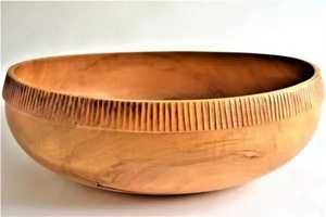 Handmade Wooden Bowl Round Carved Rustic Natural Finish Home Decoration <b>Craft</b> - Product Image 5