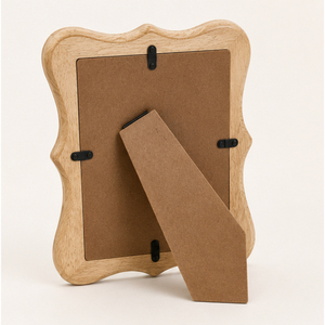 Classic Wavy Wooden Photo <b>Frame</b> Solid Mango <b>Wood</b> Scalloped <b>Picture</b> <b>Frame</b> Tabletop Desktop Decor Wholesale <b>Wood</b> <b>Frame</b> - Product Image 3