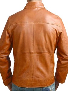 New Arrival Men's Ostrich Leather Bomber Jacket High Quality Canvas Eco-friendly Windproof Embossed Design <b>Maximize</b> Wear - Product Image 2