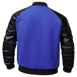 Chaqueta Varsity Personalizada con Logotipo Bordado, Chaqueta de Béisbol de Cuero y Lana de Alta Calidad - Product Image 5