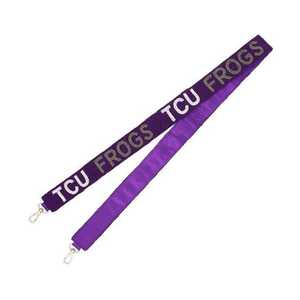 TCU <b>Frogs</b> Purple Embroidered Lanyard Polyester Durable Souvenir Accessory - Product Image 1