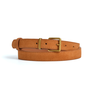 Women's Reversible Cow Hide Alloy Square Buckle Belt with Vintage Matte Finish Soft & Comfortable - Product Image 4