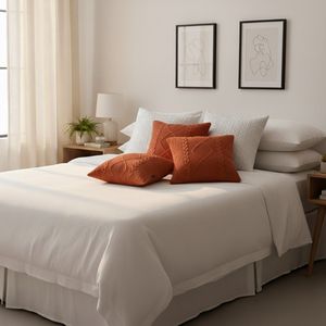 Juego de 5 Fundas de Almohada de Punto Trenzado con Diseño de Diamantes y Funda de Cojín Soga, Decoración Elegante para Cojines de Sofá - Product Image 5