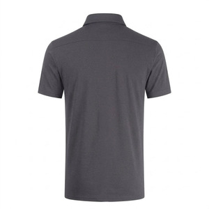 Polo vierge en gros pour broderie personnalisée, manches courtes, pour homme, golf, couleur unie gris anthracite, vêtement de haute qualité - Product Image 2