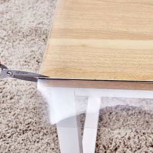 Housse de table en PVC transparent pour table à manger - Vinyle imperméable et résistant à la chaleur - Product Image 4