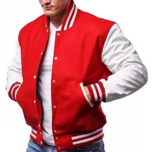 Unisex Letterman Varsity Man <b>Jackets</b> <b>Leather</b> Sleeves Custom Logo Chenille Baseball College <b>Jacket</b> for Man - Product Image 4