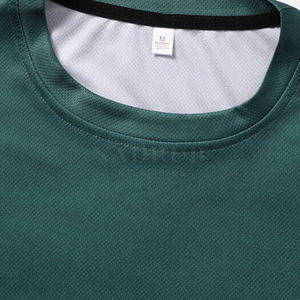 Camiseta de Manga Corta con Cuello Redondo para Hombre, Color Degradado, Corte Regular, Transpirable, Estilo Casual, Blanco y Verde - Product Image 4