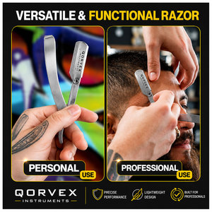 Razors <b>Barber</b> Straight Razor Kit .5mm Exposure 10 <b>Blades</b> Chicago - Product Image 6