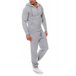 Survêtements personnalisés en coton 100% de haute qualité pour hommes, respirants, à motif uni, pour l'hiver, ensemble de jogging - Product Image 1