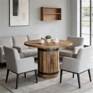 Tavolo Circolare per Soggiorno e Cucina per Uso Domestico - Product Image 4