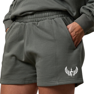 Shorts de Felpa para Mujer, Corte Holgado, Ropa Deportiva, Cintura Elástica, Cómodos para el Día a Día, Ropa Deportiva Informal - Product Image 4