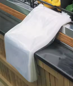 Sac d'emballage pour pain en plastique BOPP réutilisable imprimé sur mesure, fond carré avec poignée pour usage en boulangerie - Product Image 1