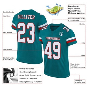 Personnalisable 100% Polyester Football Jersey Dernières Conceptions Équipe Football Porter Sublimation Sur Mesure Football Vêtements - Product Image 6