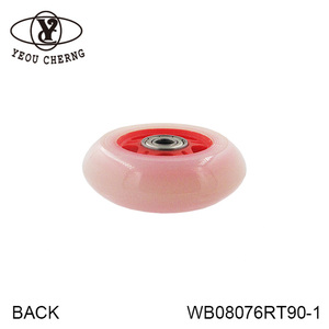 Ice Hockey <b>Wheels</b> Polyurethane WB08076RT90-1 Durable Solid Red YEOU CHERNG - Product Image 5
