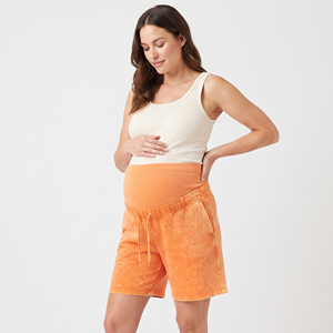 Manufacture Washed Maternity <b>Sweat</b> <b>Shorts</b> <b>Women</b> Winter Jogger Acid Wash Fleece <b>Shorts</b> Ladies 400gsm Fleece Wash <b>Sweat</b> <b>Shorts</b> - Product Image 4