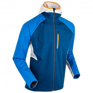 Sportar International's Hot Selling Men's <b>Soft</b> <b>Shell</b> <b>Jacket</b> Stand Windproof Zipper Colour Block Design <b>Hood</b> Front Pockets Spring - Product Image 3