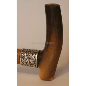 Canne de marche en corne de buffle et de bœuf, faite à la main, écologique, à longueur réglable, personnalisable, Inde ZH, vente chaude, haute qualité - Product Image 5